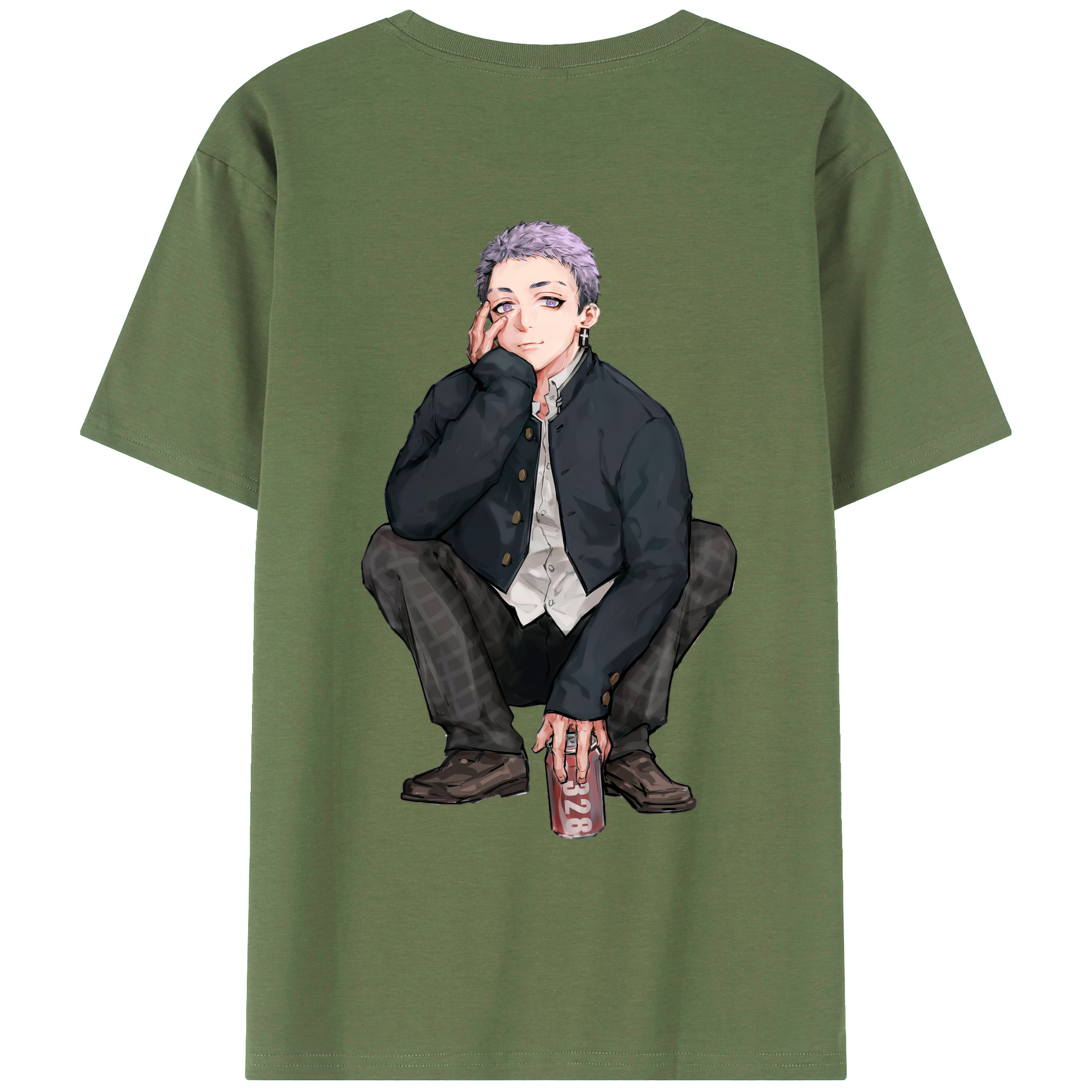 （画像用） 東京リベンジャーズ Tokyo Revengers 綿100％ メンズ半袖Tシャツ（バックプリント） 通気性